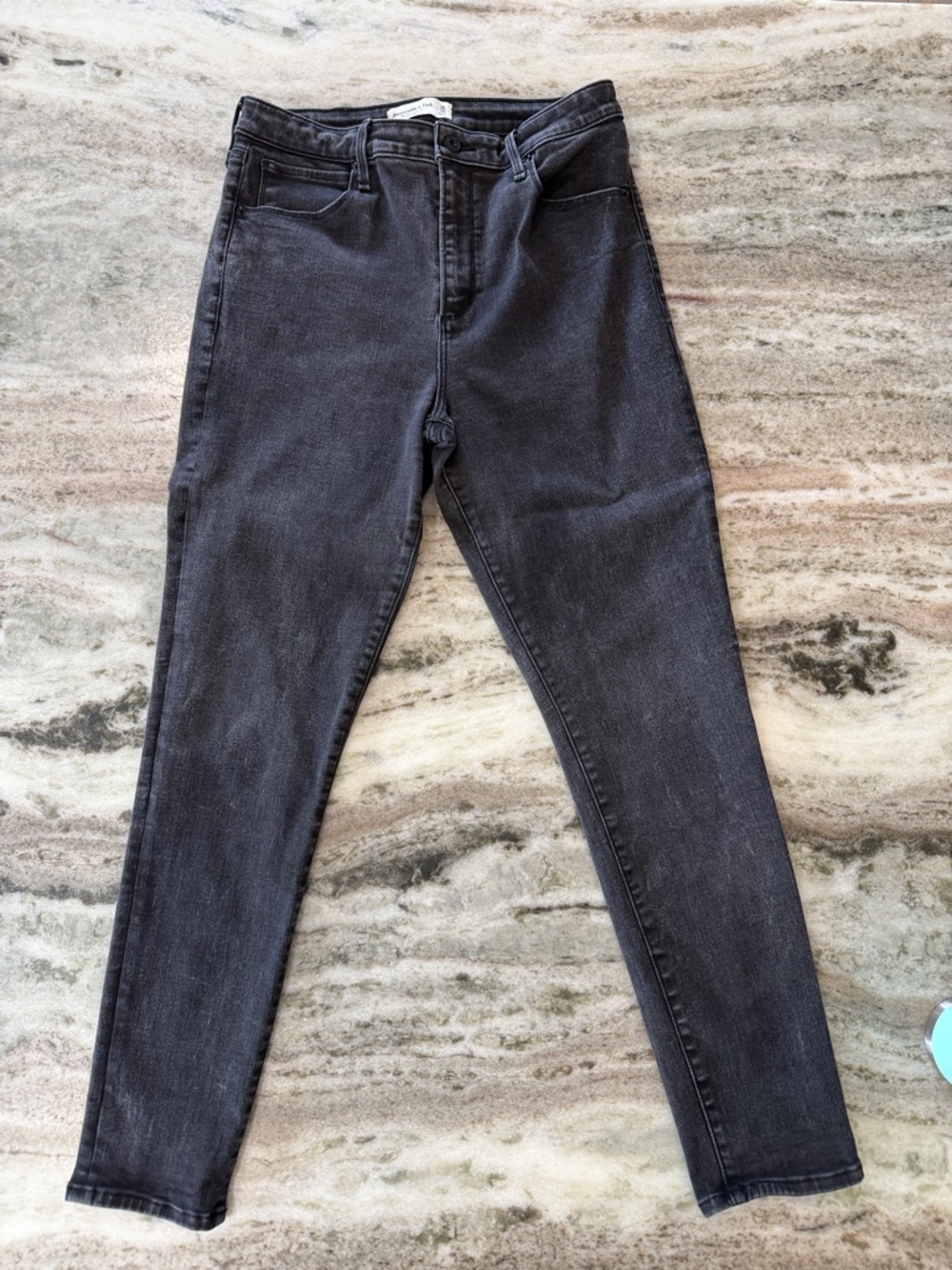Abercrombie & Fitch Black Super Skinny High Rise Jeans